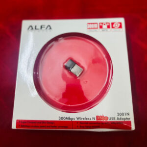 Alfa Mini USB WiFi Adapter | 300Mbps Wireless LAN Card for Computer & Laptop | Best Wireless Adapter - Image 1