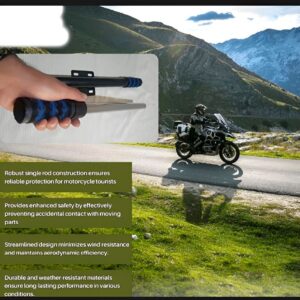 Single Side Open Safety Guard Stick for CD 70cc Fancy Rod Openable Crash Guard | Best Quality Safety Guard Stick ( random color) - Image 3