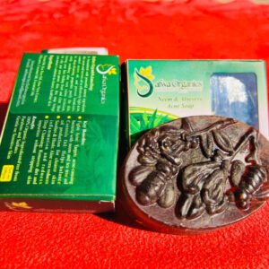 Safwa Organics Neem & Aloe Vera Handmade Soap ? Acne-Fighting Natural Cleanser 100g - Image 2
