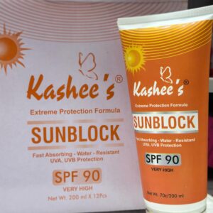 1 Pc Kashee?s Sunblock SPF 90 ? Extreme Protection Formula | Fast Absorbing Water Resistant UVA, UVB Protection 200ml - Image 2