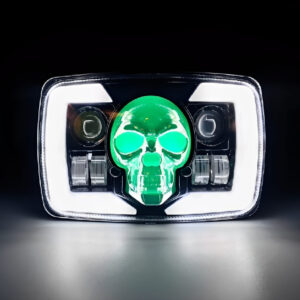 Skull Style Headlight with indicators Beam For Bike | Upgraded Model Original Fitting For Honda CD70 / CG125 - Image 5