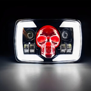Skull Style Headlight with indicators Beam For Bike | Upgraded Model Original Fitting For Honda CD70 / CG125 - Image 3