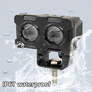 Motorcycle Robot Dual Colour LED Work & Driving Lights ? 5000K?6500K Two-Color External Headlights / Fog Lamp - Image 2