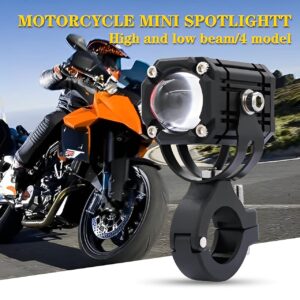 Universal Motorcycle LED Auxiliary Headlight ? High/Low Beam Super Bright Fog & Driving Light with Waterproof IP65 Spotlight for All Bikes and Weather Conditions - Image 3
