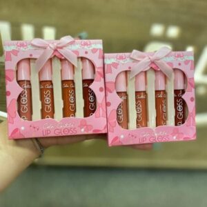 4-Piece Color Castle Bow Lip Gloss Set ? Cute Bow Design, Vibrant Shades, Smooth & Glossy Finish - Image 3