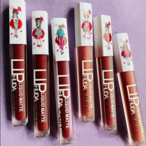 6-Piece Matte Lip Gloss Set ? Multicolor Shades, Long-Lasting Liquid Formula, Velvet Finish - Random Shades (without box) - Image 2