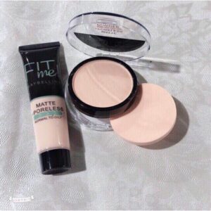 2-in-1 Makeup Deal ? Liquid Foundation & Face Powder Combo for Smooth, Flawless Finish ? Budget-Friendly Beauty Set - Ivory Shade - Image 3
