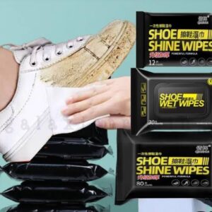 Disposable Shoe Cleaning Wipes | Quick Shine Clean Wet Wipes (80 Wipes In 1 Packet) | Instant Shoe Care | Easy, Mess-Free Cleaning - Image 5