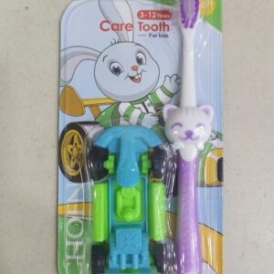 CHOFN Kids Toothbrush Set (3?12 Years) ? Soft Bristles with Toy Car (Random Designs) - Image 2