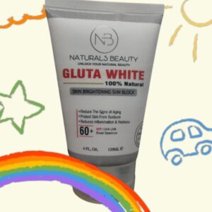 Naturals Beauty Gluta White Skin Brightning Sun Block Spf 60+ UAV&UVB 120 ML - Image 3