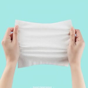 Disposable Face Towel ? 70 Pcs Ultra Soft, Thickened Cotton Tissues | Lint-Free, Multi-Purpose Facial Dry Wipes for Skincare, Makeup Removal & Cleansing - Image 5
