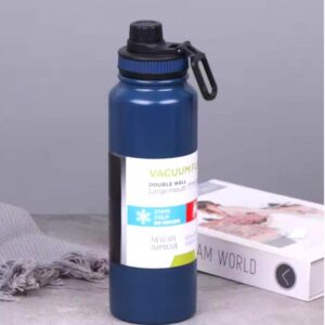 Insulated Vacuum Water Bottle [1000ml] [Random Color] | Keeps Drinks Hot or Cold - Image 4