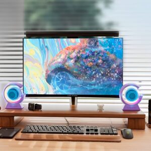 BX-39 Mini G Wireless Speaker with RGB Light & Wireless Charging ? Portable Bluetooth 5.3 Speaker & Bedside Lamp - Image 5