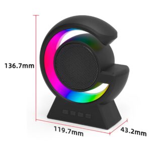 BX-39 Mini G Wireless Speaker with RGB Light & Wireless Charging ? Portable Bluetooth 5.3 Speaker & Bedside Lamp - Image 1
