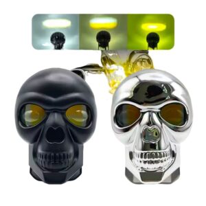 Motorcycle Skull Fog Light LED ? Waterproof, High-Low Beam Auxiliary Headlight - Image 1