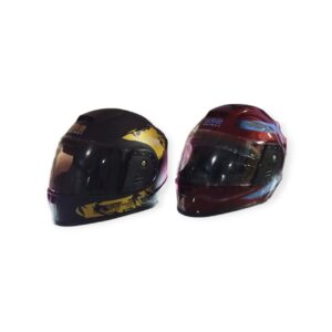 Stylish Helmet for Motorcycle Use Safety with Style | Upper Graphics: Random - Image 3