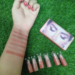 Nude Shade Velvet Matte Lipstick [Pack Of 6] | Matte Lispsticks Pack - Image 1