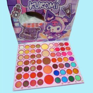 Kuromi 61-Color Eyeshadow Palette ? High Pigment, Matte & Shimmer Shades for Creative Eye Looks - Image 1