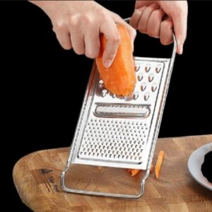 Stainless Steel Kadu Kash Grater ? Multi-Purpose Vegetable, Fruit, and Nut Cutter, Chopper & Peeler - Image 2