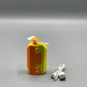 Hot Radish Knife Style Mini Fan ? Portable Rechargeable Electric Fan | Dual-Use Handheld & Plug-in Cooling Gadget - Image 1