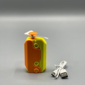 Hot Radish Knife Style Mini Fan ? Portable Rechargeable Electric Fan | Dual-Use Handheld & Plug-in Cooling Gadget - Image 3