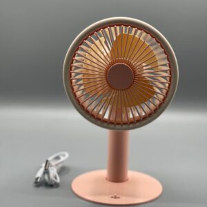 Mini Portable Electric Fan for Students, Dorm Room ? USB Rechargeable, Quiet Desktop Fan ? Compact Volcanic Ash Design - ( Random Color ) - Image 3