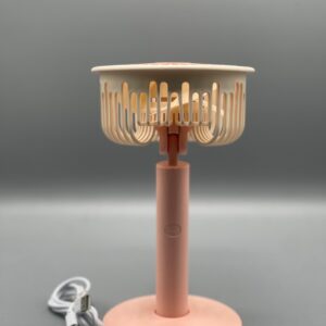 Mini Portable Electric Fan for Students, Dorm Room ? USB Rechargeable, Quiet Desktop Fan ? Compact Volcanic Ash Design - ( Random Color ) - Image 2