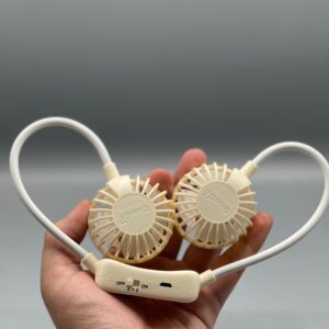 Mini Neck Fan ? Portable USB Rechargeable Hands-Free Wearable Cooling Fan | Personal Airflow for Travel, Office & Outdoor Use - Image 2