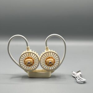 Mini Neck Fan ? Portable USB Rechargeable Hands-Free Wearable Cooling Fan | Personal Airflow for Travel, Office & Outdoor Use - Image 4