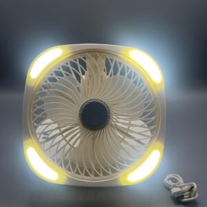 Jiake - Folding Storage Lamp Fan 2000 mah  | JK-F670 | Portable Handheld Fan | Mini Handheld Fan easily Carrieable for Personal Usecases | USB Rechargeable Fan - Image 2