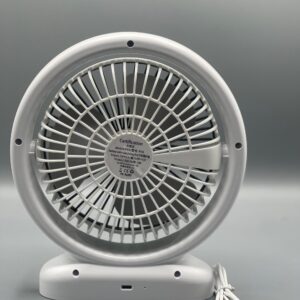 Desktop Fan Rechargeable, Mini Table Fan, Powerful Electric Fan with? Adjustable Wind Speeds, Portable USB Fan for Home Office and Outdoors | Three-Speed Mini Desktop Fan with Colorful LED Lights ? USB & Battery Powered - Random Color? - Image 3