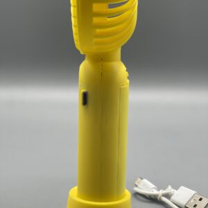 Mini Portable Handheld Fan | Compact Fan easily Carrieable for Personal Usecases | USB Rechargeable Fan (Random Color) - Image 1