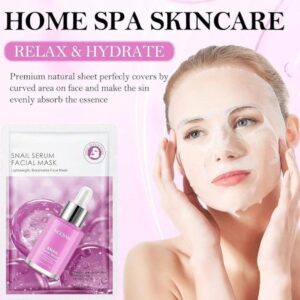 Pack Of 05 - Anti-Wrinkle Face Sheet Mask | Anti Aging Hydrating Anti-acne Repairing Brightening Moisturizing Retinol Serum Facial Mask - Image 4