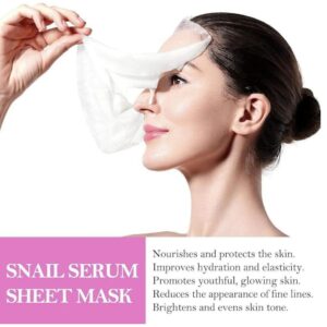 Pack Of 05 - Anti-Wrinkle Face Sheet Mask | Anti Aging Hydrating Anti-acne Repairing Brightening Moisturizing Retinol Serum Facial Mask - Image 3