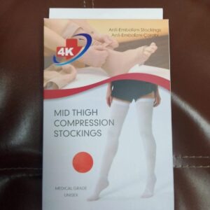 Anti-Embolism Knee High Stockings for Men & Women Light Compression Socks / Medical Orthopedic Support Stockings for Varicose Veins Edema Swelling Soreness Pain & Aches Medium - Image 5