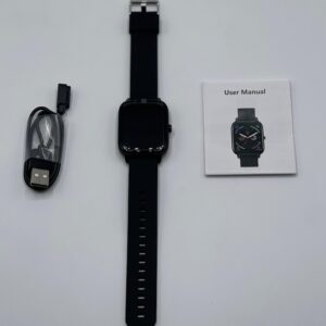 H20 Smartwatch Made in Dubai ? Waterproof Fitness Tracker with Heart Rate Monitor, Blood Pressure, Sleep Tracking, Step Counter, Touchscreen Sports Watch for Men and Women - Black Color - Image 5