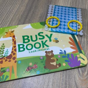 Montessori Baby Busy book My First Quiet Book Paste Early Learning Education Toy Children Toy Matching Game for Babies 2 , 3 Years (random book) - Image 1