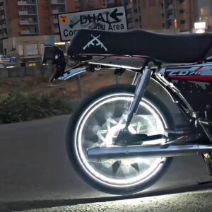 01 Pcs Trending Hub Universal Bike Strip Light ? Dual Color Turn Signal (Yellow & White) | Best Quality Strip Light For Motorcycle | Strip Light For Bike - Image 5