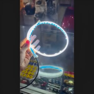 01 Pcs Trending Hub Universal Bike Strip Light ? Dual Color Turn Signal (Yellow & White) | Best Quality Strip Light For Motorcycle | Strip Light For Bike - Image 2