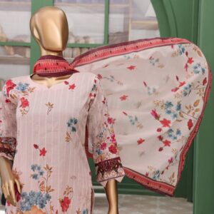 ? VIVARI ? 3 Piece Luxury Lawn Digital Printed Chickenkari Lawn Shirt/ Luxury Digital Printed Pure Lawn/Unstitched Suit New Collection For Womens - Image 1