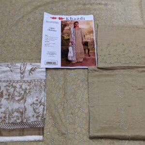 ? KHAADI ? 3 Piece Khaadi chicken Kari Unstitched Suit new Collection for womens - Image 1