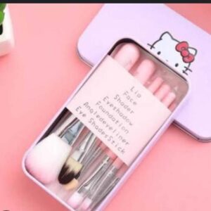 07 PCs Kitty Style Brushes  Makeup Brush Set | Complete Brush Kit for Professional and Beginner (Pink Color) - Image 4