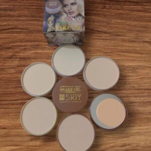 Pack Of 01 - 5 in 1 | Multi-Shade Face Powder Palette with Mirror | Compact Makeup Kit for All Skin Tones | Natural Finish & Easy Blending - Image 1
