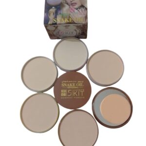 Pack Of 01 - 5 in 1 | Multi-Shade Face Powder Palette with Mirror | Compact Makeup Kit for All Skin Tones | Natural Finish & Easy Blending - Image 2