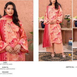 ? ZESH ? 3 PieceUnstitched Suit ZESH SUMMAER LAWN COLLECTION 2025 - Image 1