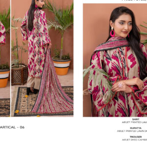 ? ZESH   ? 3 PieceUnstitched Suit ZESH SUMMAER LAWN COLLECTION 2025 - Image 1