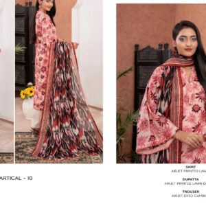 ? ZESH ? 3 PieceUnstitched Suit ZESH SUMMAER LAWN COLLECTION 2025 - Image 1