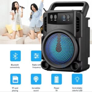 GTS 1360 Portable Rechargeable Mini Wireless Bluetooth Speaker With FM Radio USB & SD Card Supported Super Loud Stereo Sound Mini BT Speaker - Image 1