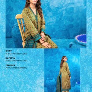 ? ZESH ? 3 PieceUnstitched Suit ZESH SUMMAER LAWN COLLECTION 2025 - Image 2