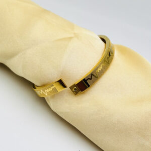 Adjustable Premium Heartbeat-Engraved Adjustable Cartier-Inspired Gold Bracelets | Best Quality Artificial Bracelet For Girls & Women | Bracelet For Every Occasion | Elegant Design ? - Image 4